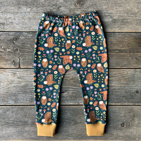 Folksy Owls Leggings